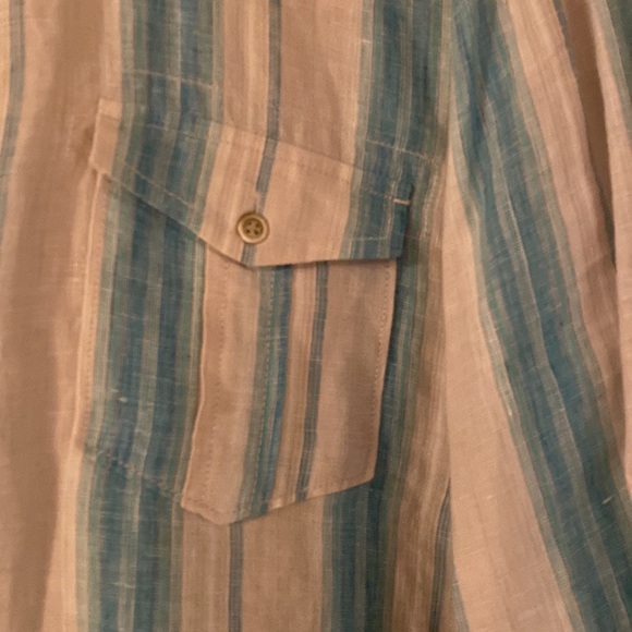 Mens 100% linen shirt - Picture 2 of 5